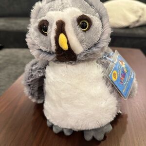 Adorable Gray and White Owl Original Webkinz with Code